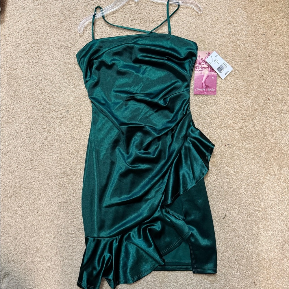 Emerald Sundae green mini dress